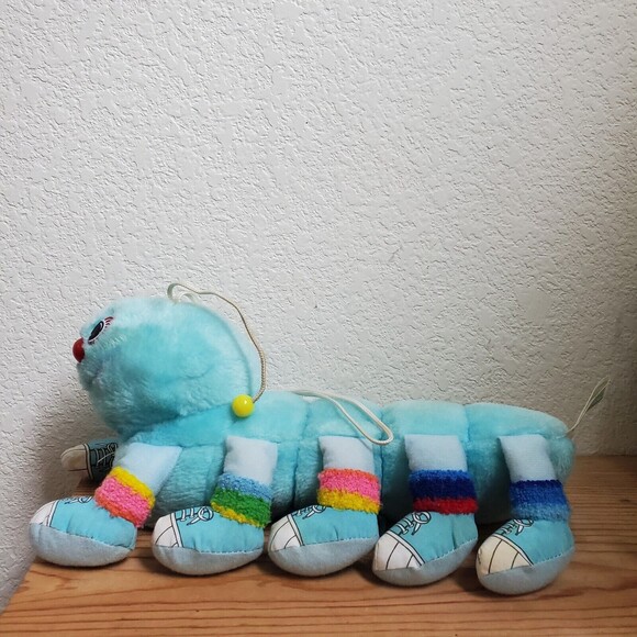 VTG Caterpillar Plush Toy Retro 1984 Lots-A Lots-A Leggggggs 30cm Stuffed Bug - Picture 16 of 16